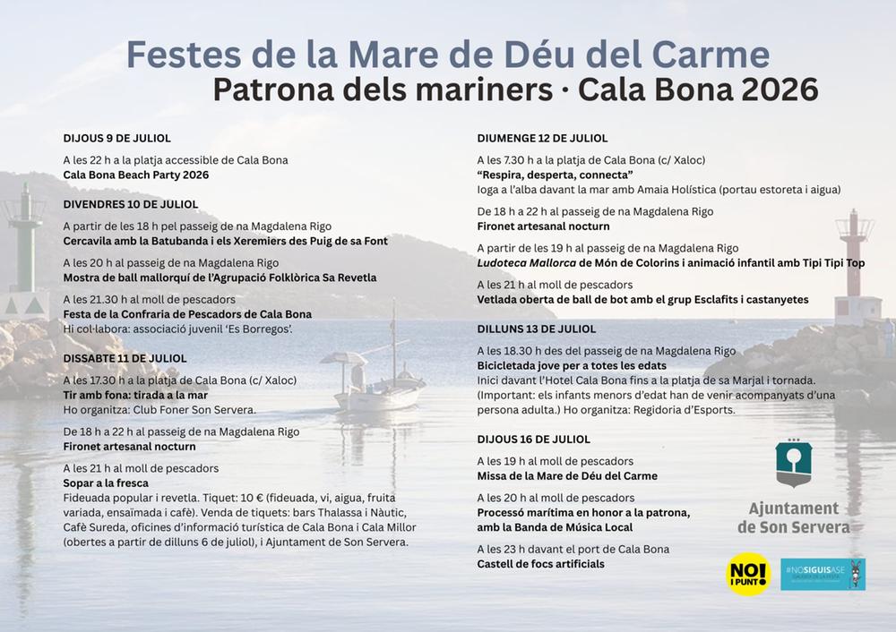Festes de la Mare de D�u del Carme 2026